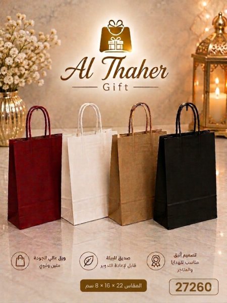 اكياس كرتون 22*16*8